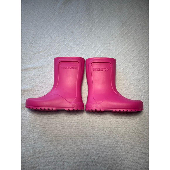NWOB Birkenstock "Derry" Rain Boots Kids Size 2 in Neon Pink - Picture 4 of 14